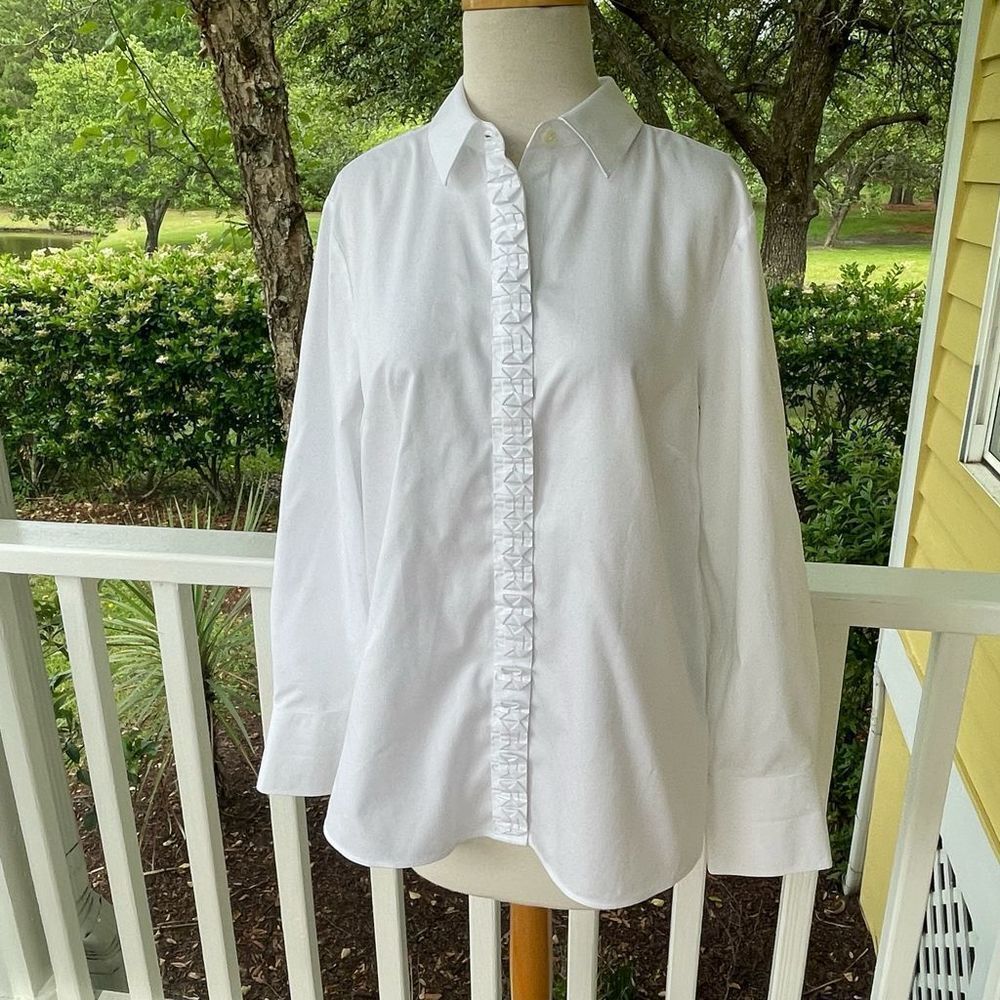 Hinson Wu Cotton Button-Up Blouse